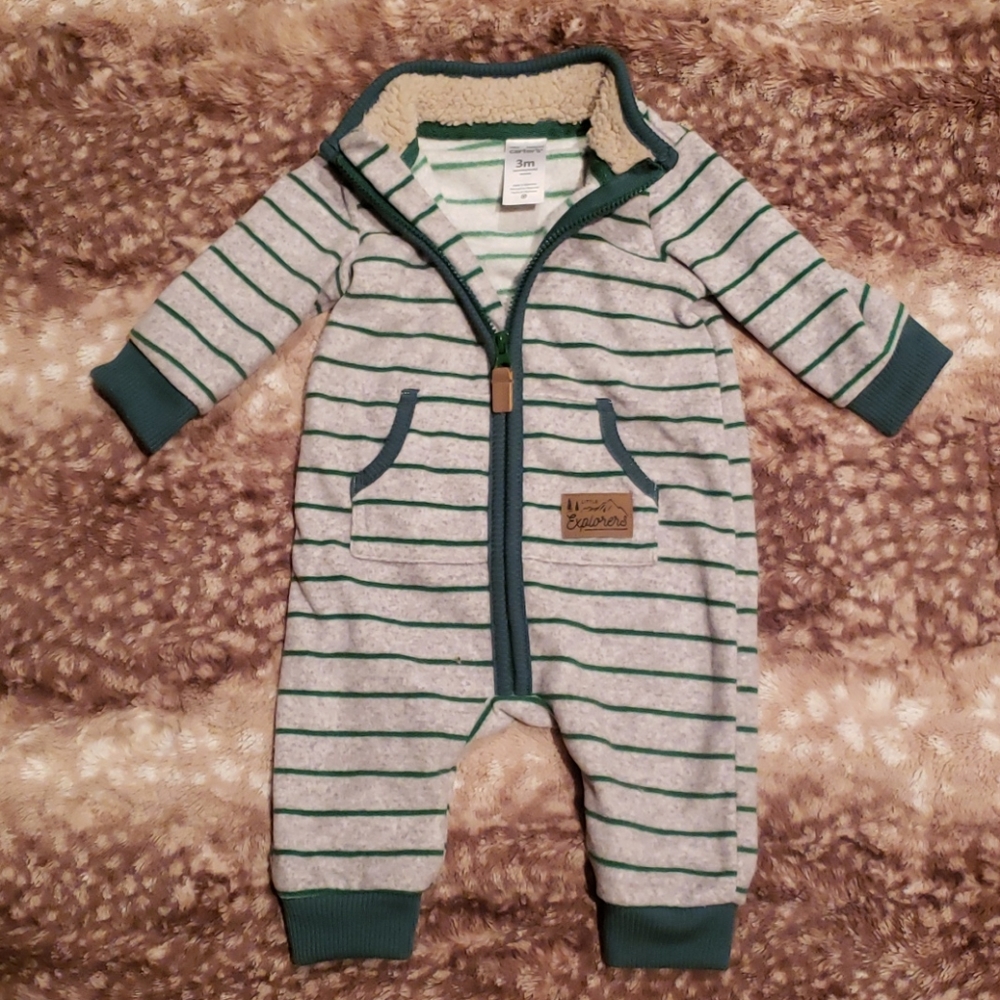 Carters Fleece Bodysuit 3 M